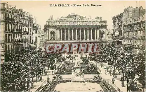 Cartes postales Marseille Place de la Bourse