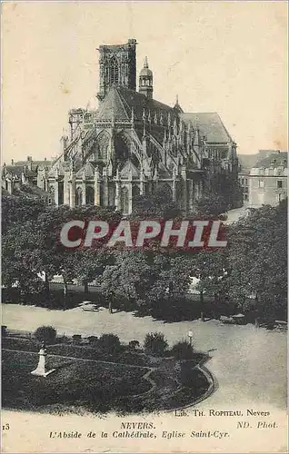 Cartes postales Nevers L'Abside de la Cathedrale Eglise Saint Cyr