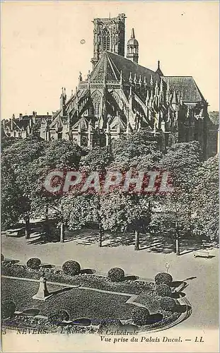 Ansichtskarte AK Nevers L'Abside de la Cathedrale