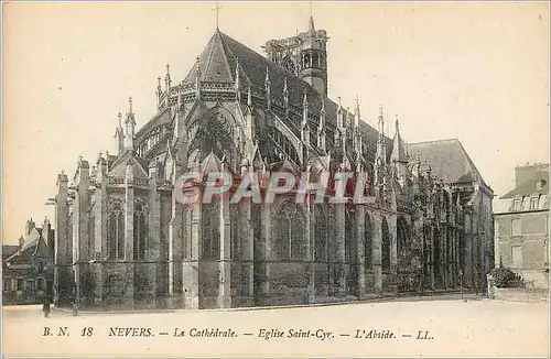 Cartes postales Nevers La Cathedrale Eglise Saint Cyr L'Abside