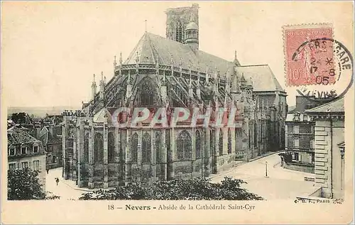 Cartes postales Nevers Abside de la Cathedrale Saint Cyr