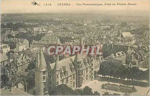 Ansichtskarte AK Nevers Vue panoramique Cote du Palais Ducal