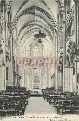 Cartes postales Nevers Interieur de la Cathedrale