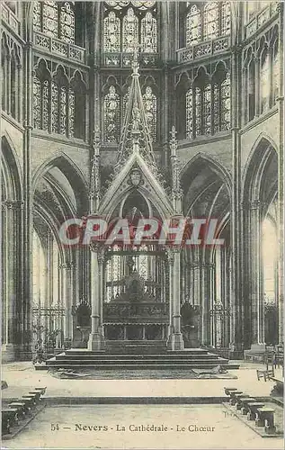 Cartes postales Nevers La Cathedrale Le Choeur