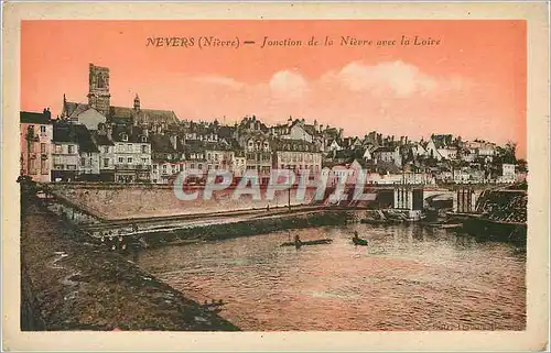 Ansichtskarte AK Nevers Jonction de la Nievre avec la Loire