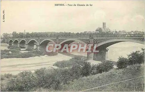 Ansichtskarte AK Nevers Pont du Chemin de fer