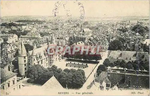 Cartes postales Nevers Vue generale