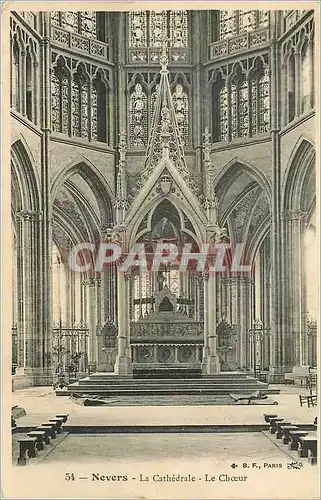 Ansichtskarte AK Nevers La Cathedrale Le Choeur