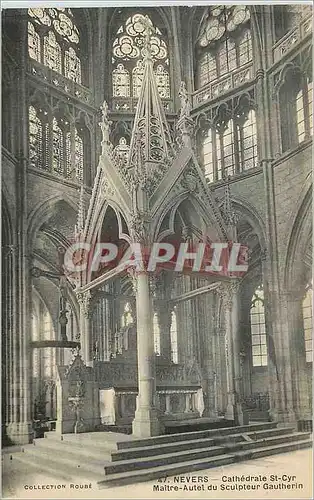 Ansichtskarte AK Nevers Cathedrale St Cyr Maitre Autel du Sculpteur Gautherin