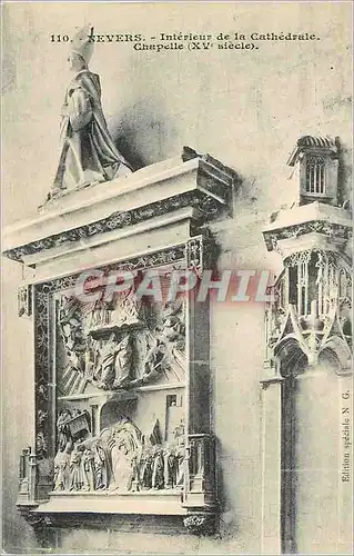 Cartes postales Nevers Interieur de la Cathedrale Chapelle