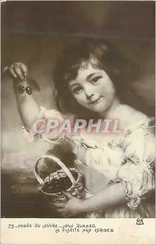 Cartes postales Musee du Louvre John Russell La Fillette Cerises