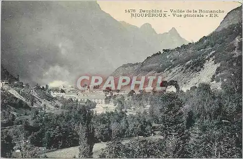 Cartes postales Dauphine Vallee de la Romanche Riouperoux Vue generale