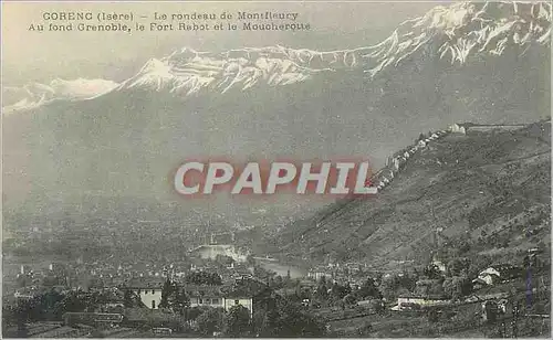 Cartes postales Corenc Le rondeau de Montfleury Au fond Grenoble