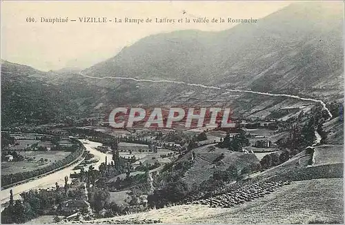 Cartes postales Dauphine Vizille La Rampe de Laffrey et la vallee de la Romanche
