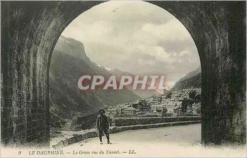 Cartes postales Le Dauphine La Grave vue du Tunnel