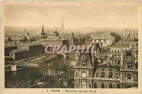 Ansichtskarte AK Paris Panorama des sept Ponts