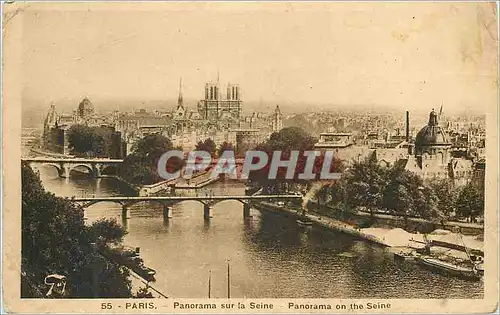 Cartes postales Paris Panorama sur la Seine