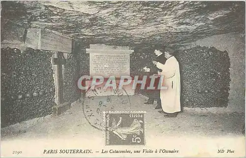 REPRO Paris Souterrain Les Catacombes une Visite a l Ossuaire