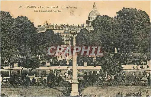 Cartes postales Paris Les jardins du Luxembourg