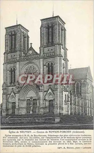 Cartes postales Eglise de Neuvizy Canton de Novion Porcien Ardennes