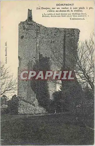 Cartes postales Domfront Le Donjon sur un rocher