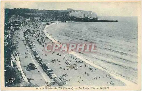 Cartes postales Mers les Bains Somme La Plage vers le Treport