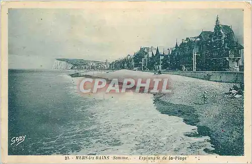 Ansichtskarte AK Mers les Bains Somme Esplanade de la Plage