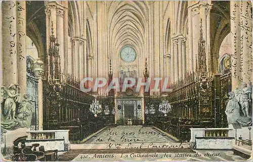 Cartes postales Amiens La Cathedrale les stalles du choeur