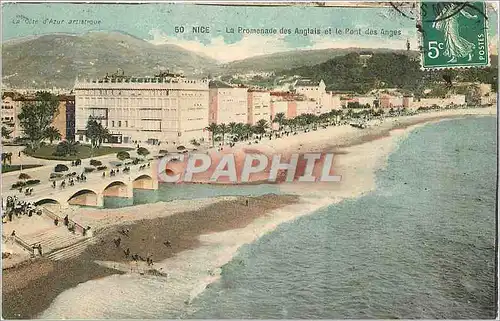 Cartes postales Nice La Promenade des Anglais et le Pont des Anges