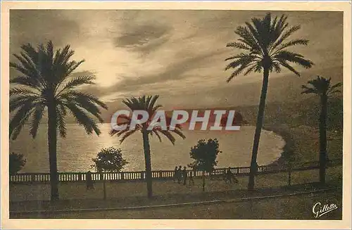 Cartes postales Nice Crepuscule sur la Mer