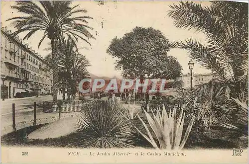 Cartes postales Nice Le Jardin Albert et le Casino Municipal