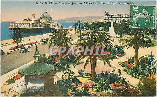 Ansichtskarte AK Nice Vue du Jardin Albert La Jetee Promenade