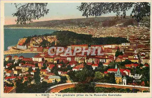 Cartes postales Nice Vue generale prise de la Nouvelle Corniche