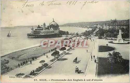 Ansichtskarte AK Nice Promenade des Anglais a vol d oiseau