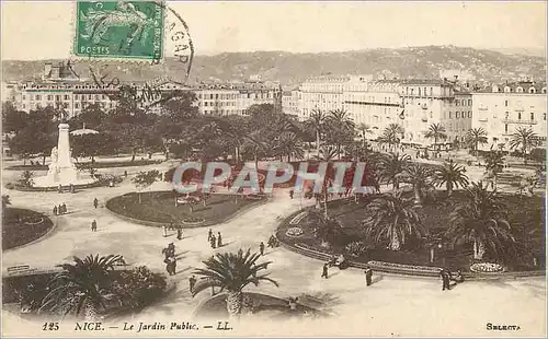 Cartes postales Nice Le Jardin Public