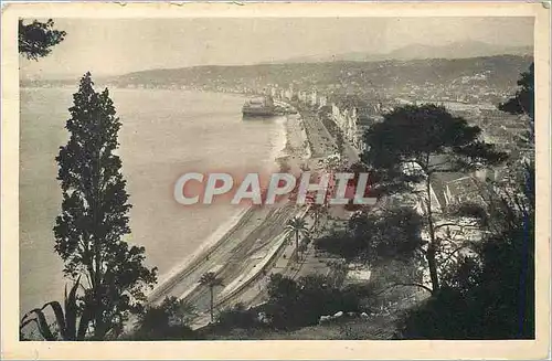 Cartes postales Nice La Promenade des Anglais vue du Chateau