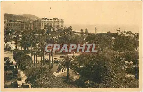 Cartes postales Nice Hotel Volnay Jardin du Roi Albert Face a la mer