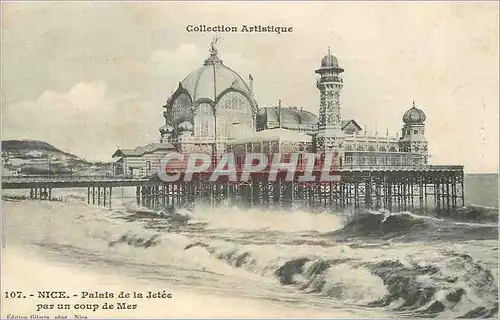 Ansichtskarte AK Nice Palais de la Jetee par un coup de Mer