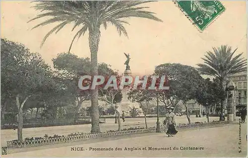 Cartes postales Nice Promenade des Anglais et Monument du Centenaire