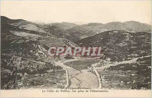 Cartes postales Nice Alpes Maritimes La Vallee du Paillon vue prise de l Observatoire