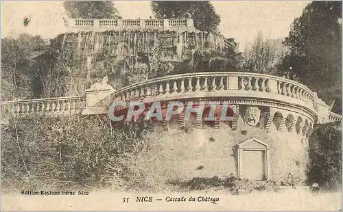 Cartes postales Nice Cascade du Chateau