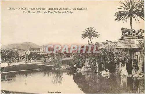 Ansichtskarte AK Nice La Grotte Jardin Albert 1er et Casino