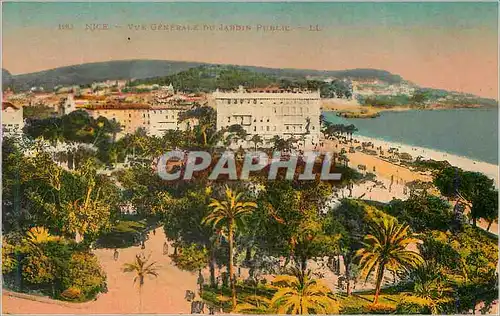 Cartes postales Nice Vue generale du Jardin Public