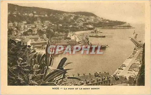 Cartes postales Nice Le Port et le Mont Boron