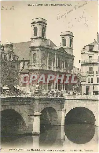 Ansichtskarte AK Besancon La Madeleine et Pont de Battant