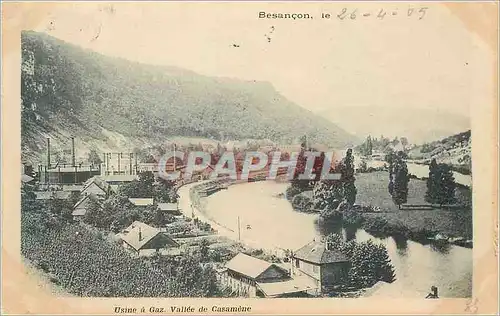 Cartes postales Besancon Usine a Gaz Vallee de Casamene