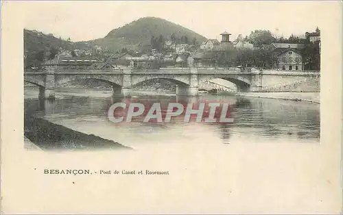 Cartes postales Besancon Pont de Canot et Rosemont  (carte 1900)