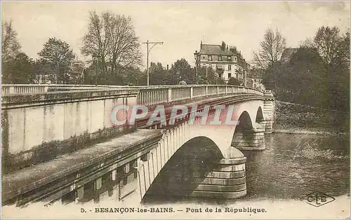 Ansichtskarte AK Besancon les Bains Pont de la Republique