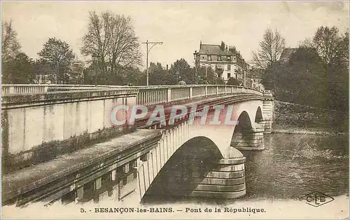 Cartes postales Besancon les Bains Pont de la Republique