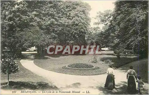 Cartes postales Besancon Un coin de la Promenade Micaud